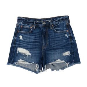 American Eagle '90s Boyfriend Short Ripped Denim Jean Shorts Size 2